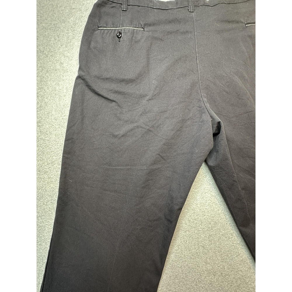 Cintas Pants Mens 44x32 Charcoal Gray Work Uniform Chino Straight Leg Zip Fly - Picture 4 of 16